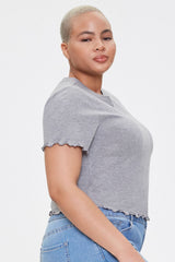 Plus Size Lettuce-Edge Tee