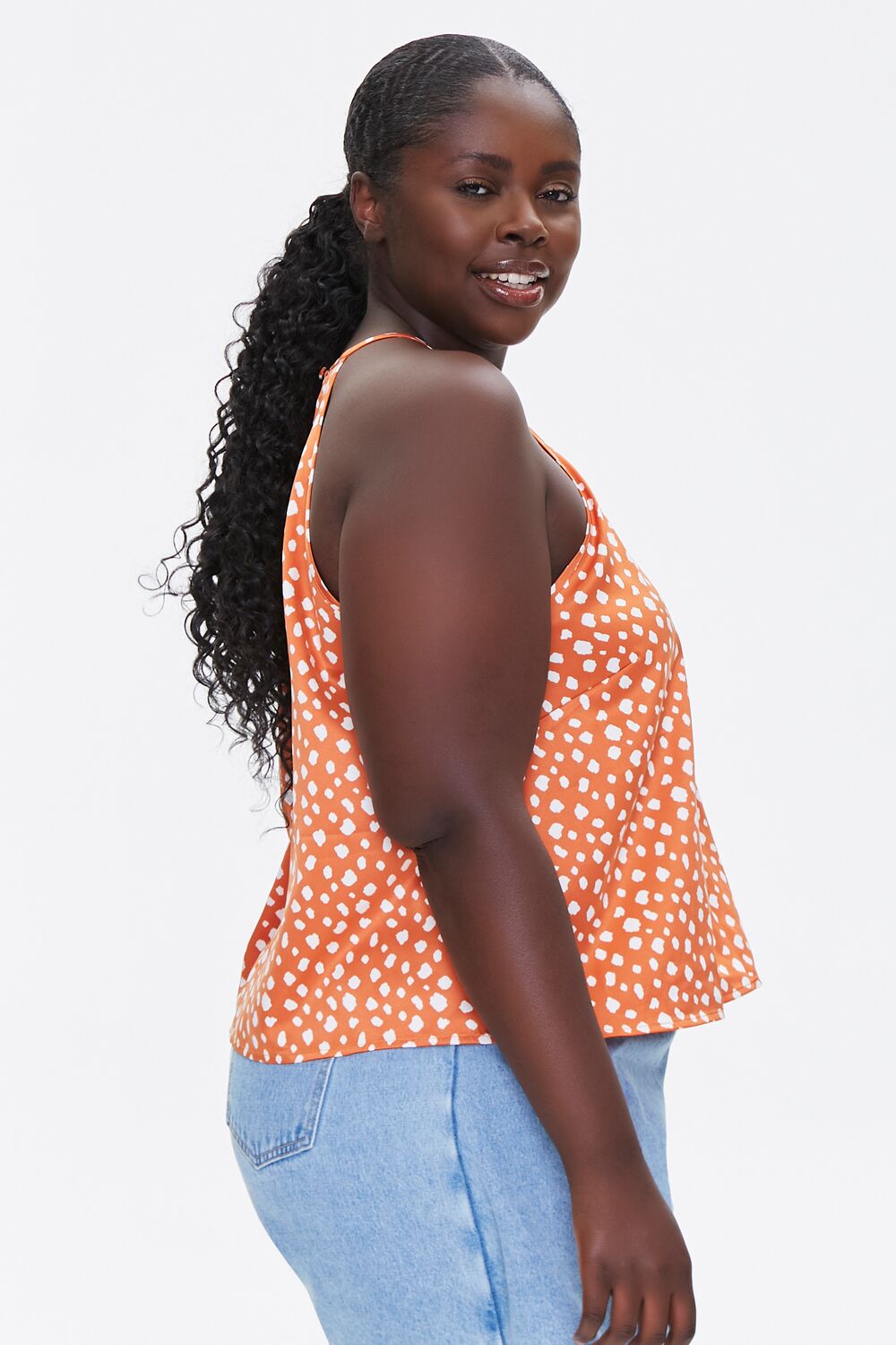 Plus Size Spotted Cami