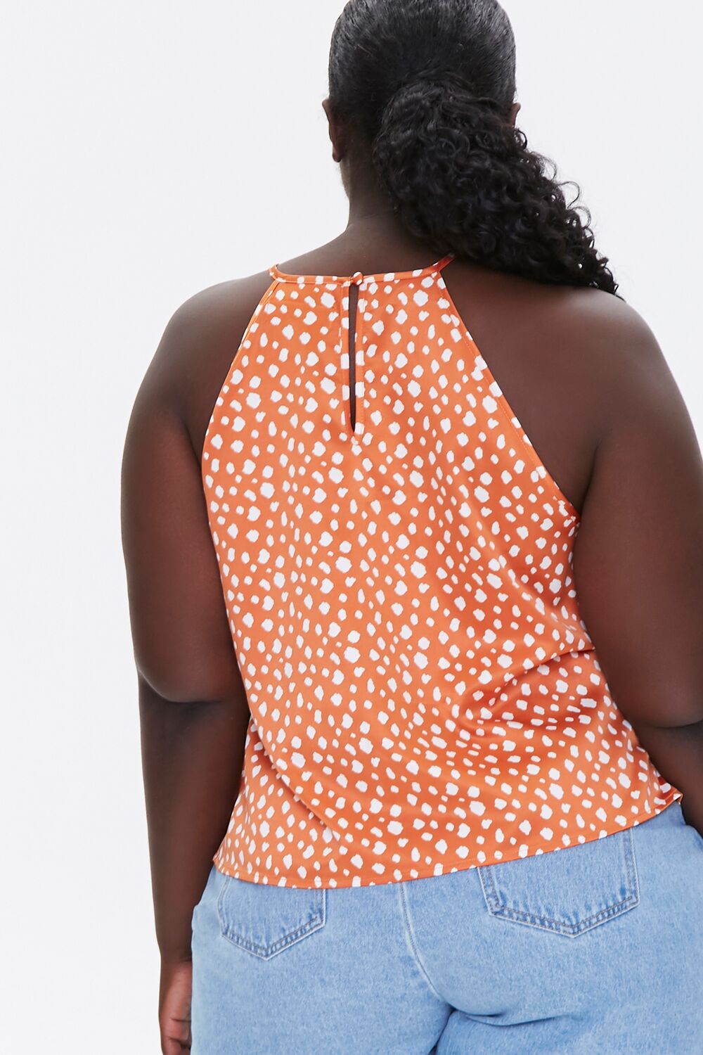 Plus Size Spotted Cami