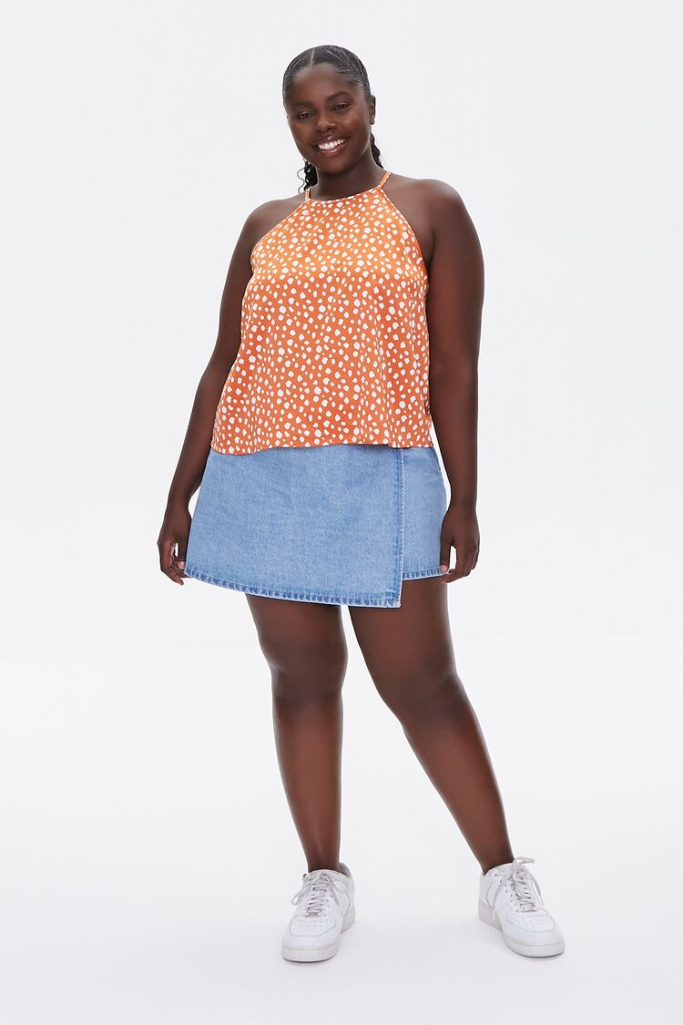 Plus Size Spotted Cami
