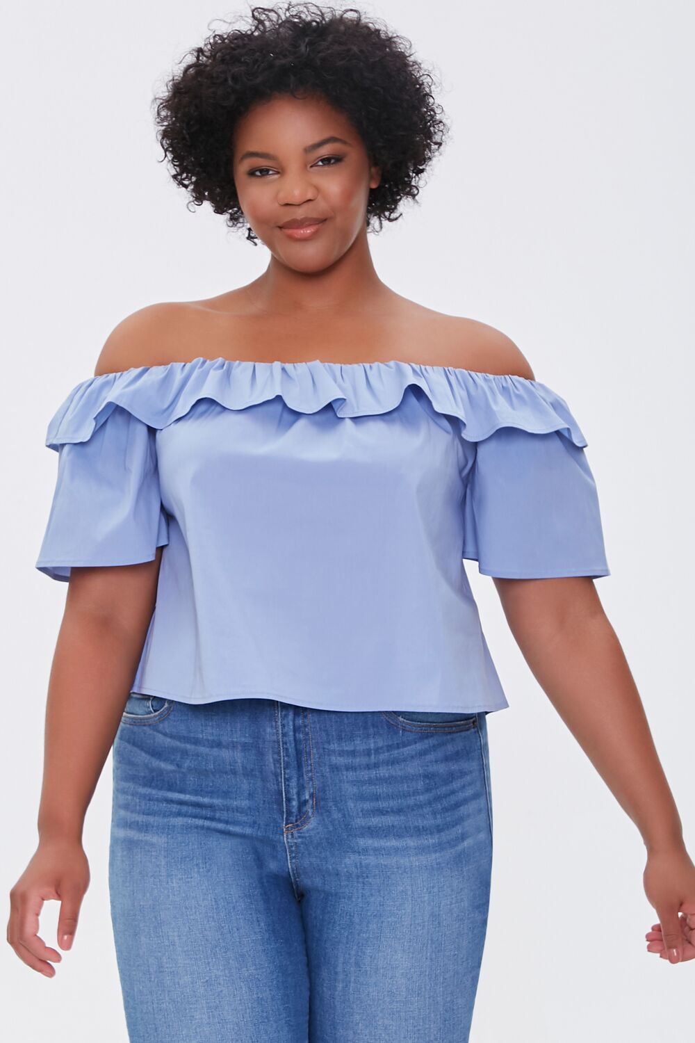 Plus Size Off-the-Shoulder Top