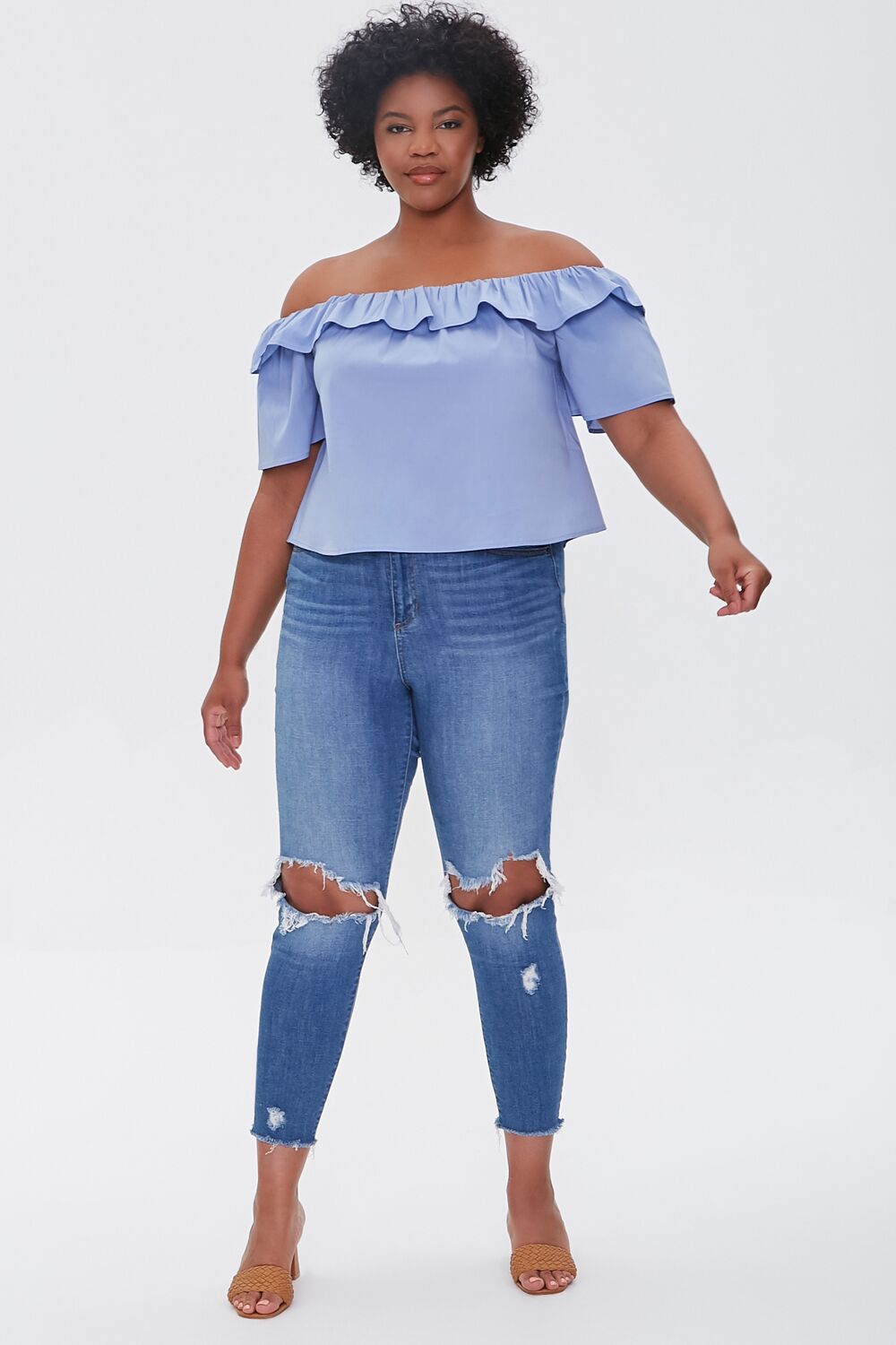 Plus Size Off-the-Shoulder Top