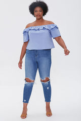 Plus Size Off-the-Shoulder Top