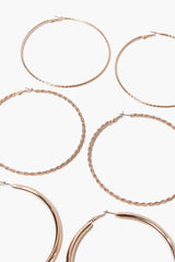 Twisted Hoop Earring Set
