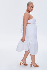 Plus Size Knotted Cutout Dress