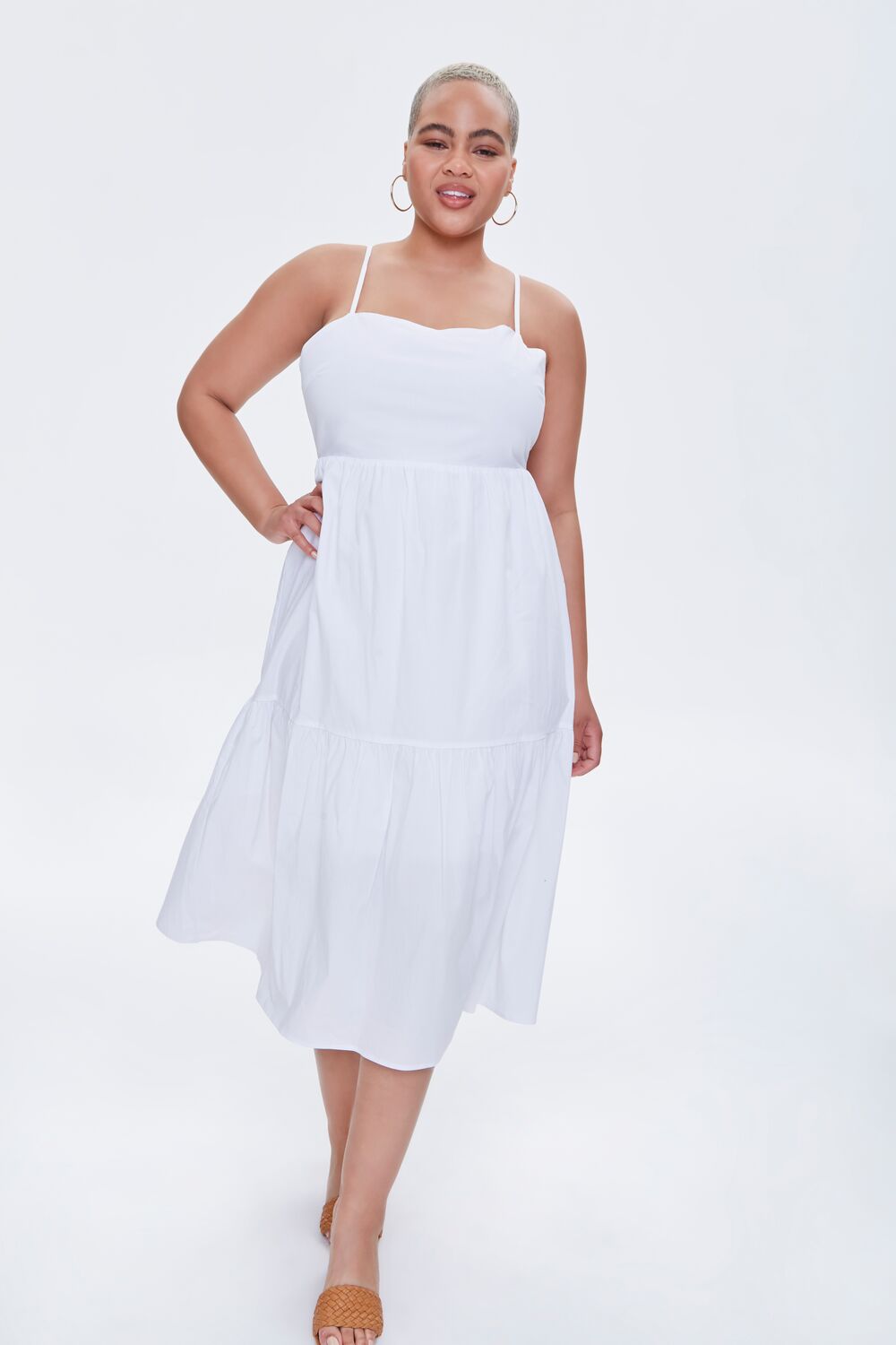 Plus Size Knotted Cutout Dress