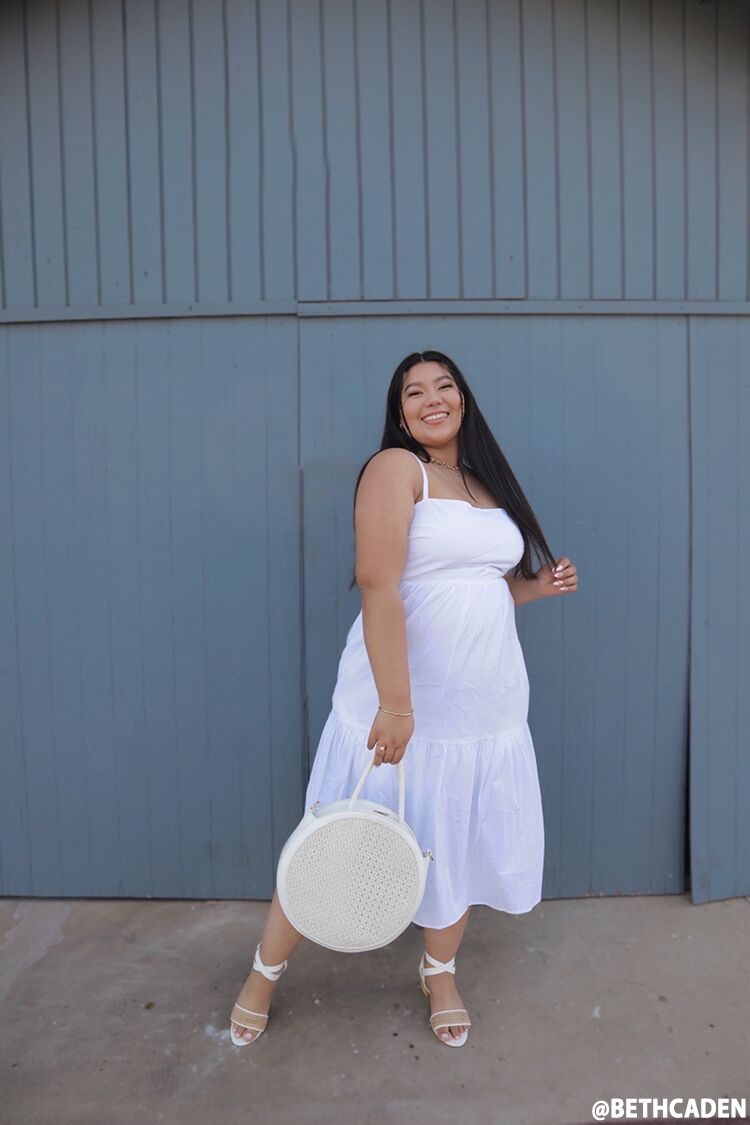 Plus Size Knotted Cutout Dress