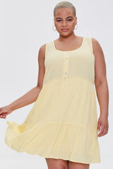 Plus Size Tiered Mini Dress