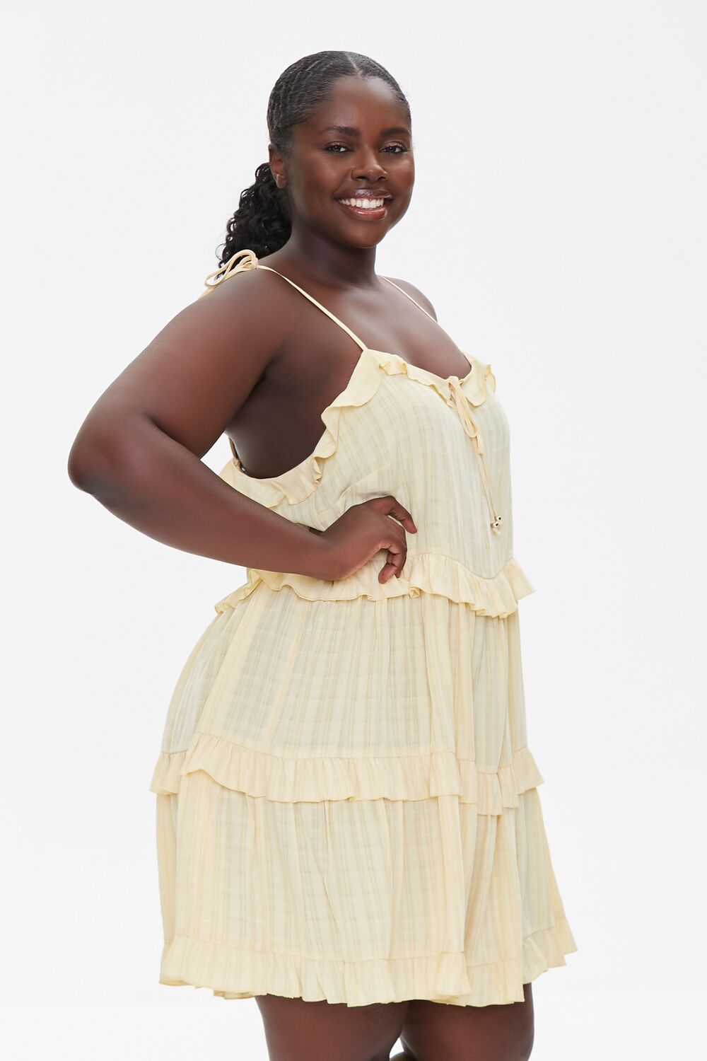 Plus Size Tiered Cami Dress