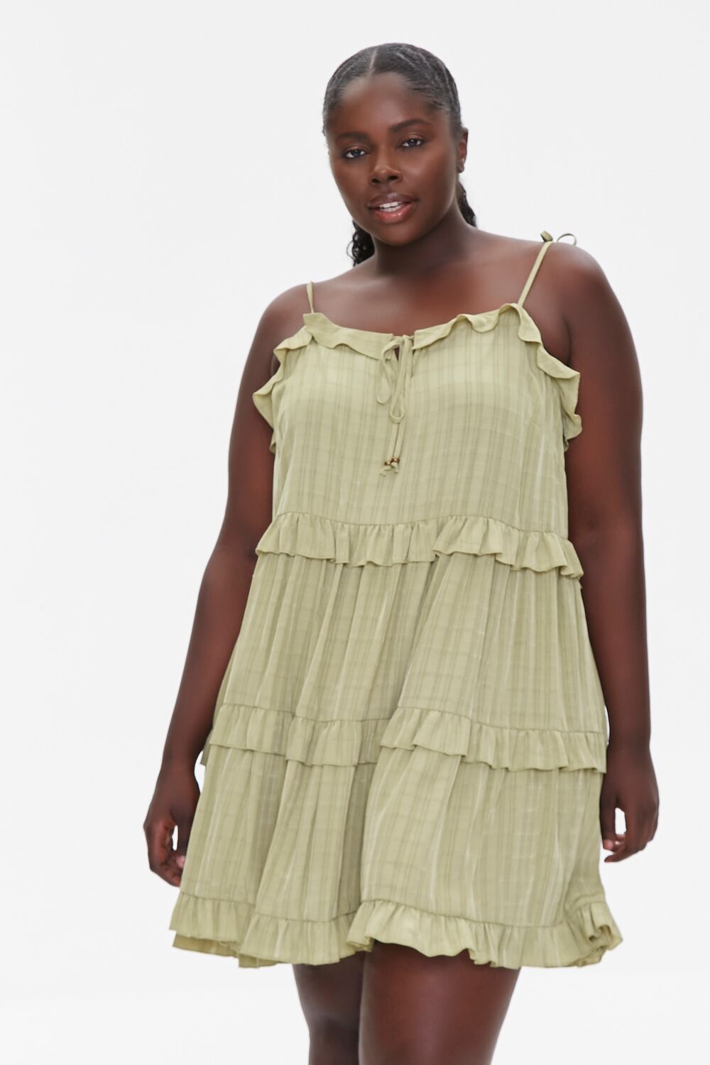 Plus Size Tiered Cami Dress