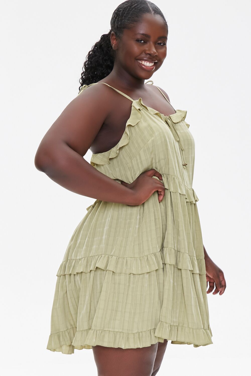 Plus Size Tiered Cami Dress
