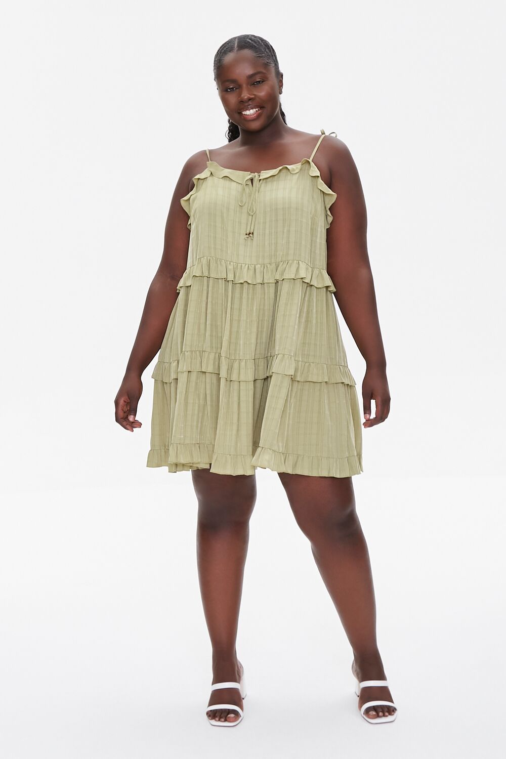 Plus Size Tiered Cami Dress