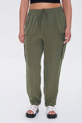 Plus Size Drawstring Cargo Pants