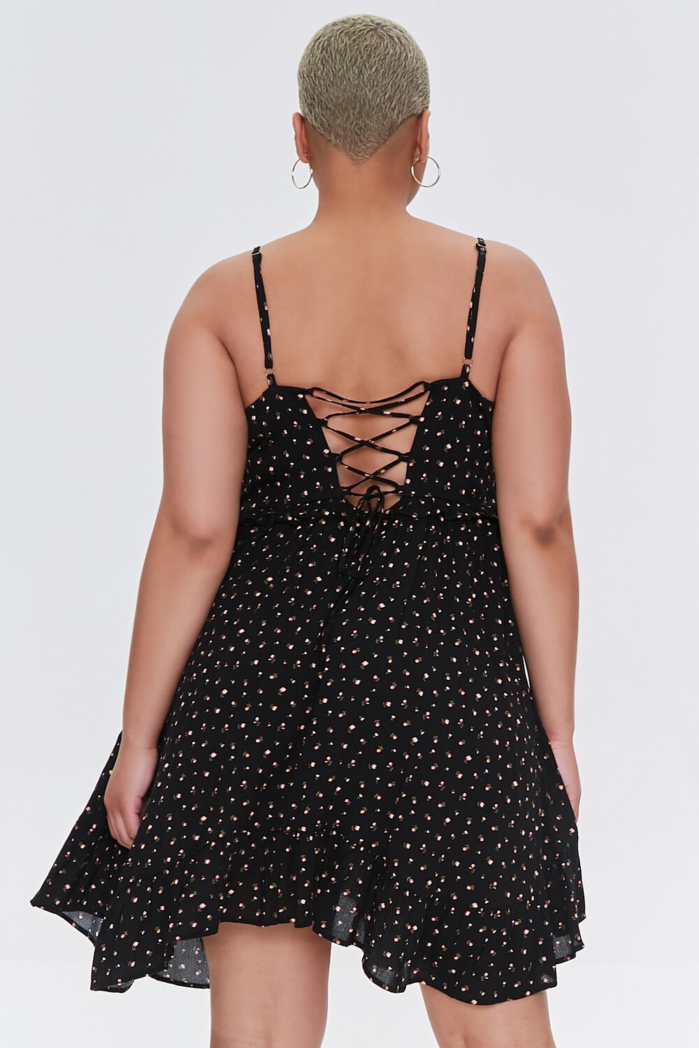 Plus Size Ditsy Floral Dress