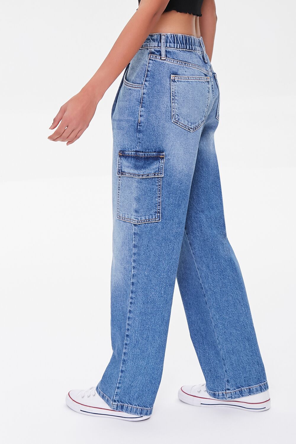 Cargo Straight-Leg Jeans