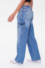 Cargo Straight-Leg Jeans