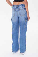 Cargo Straight-Leg Jeans