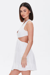 Cutout O-Ring Mini Dress