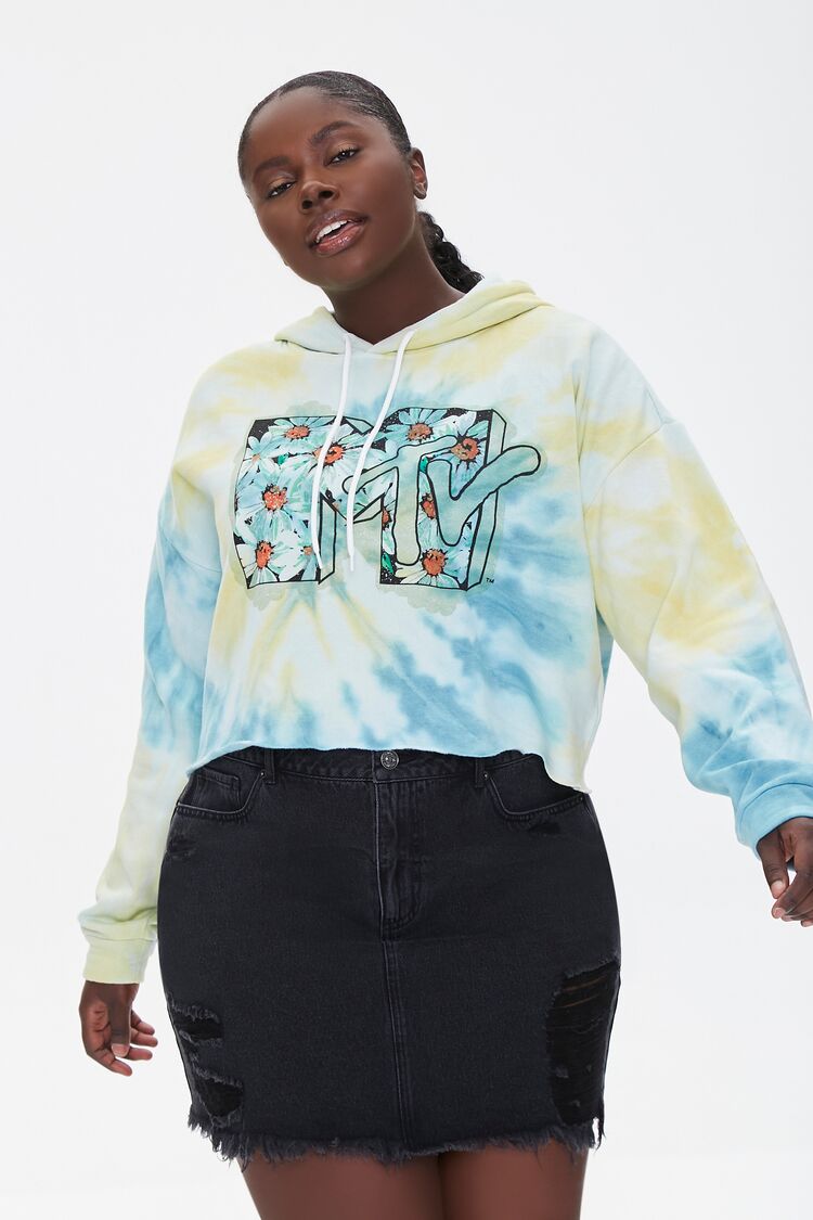 Plus Size MTV Graphic Hoodie
