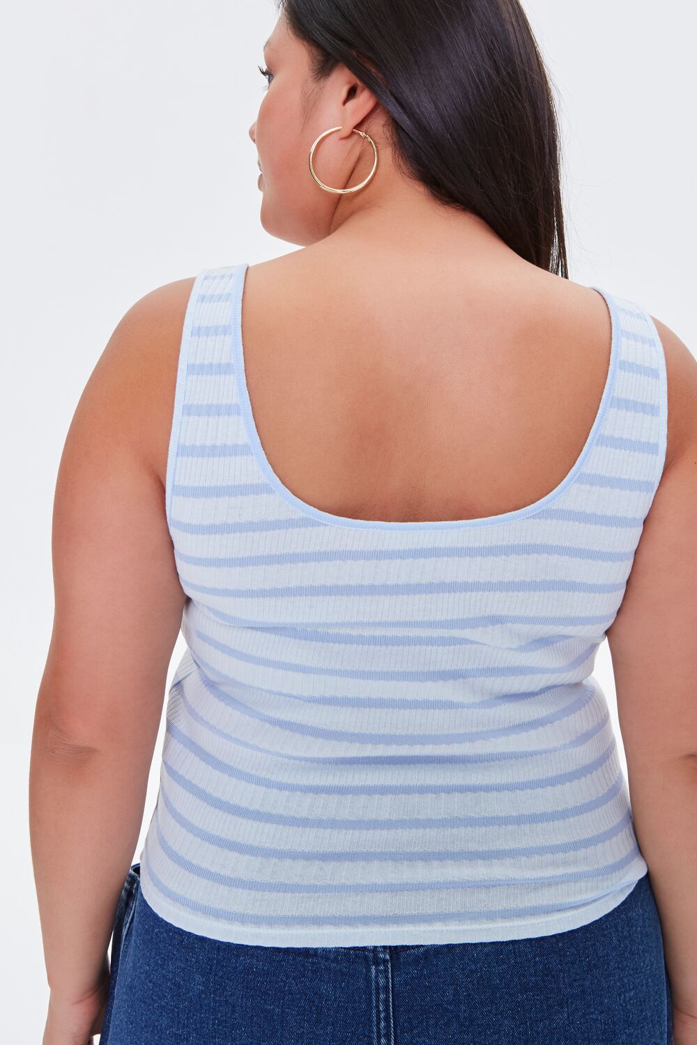 Plus Size Striped Tank Top