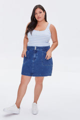 Plus Size Striped Tank Top