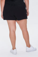 Plus Size Textured Shorts