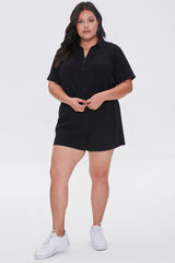 Plus Size Textured Shirt