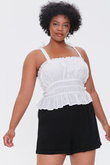 Plus Size Smocked Shorts