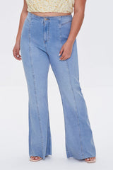 Plus Size High-Rise Flare Jeans