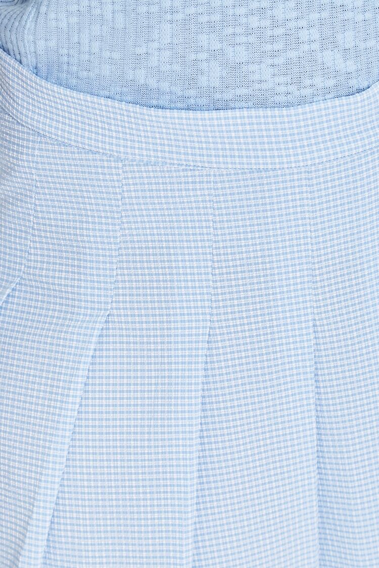 Plus Size Plaid Mini Skirt