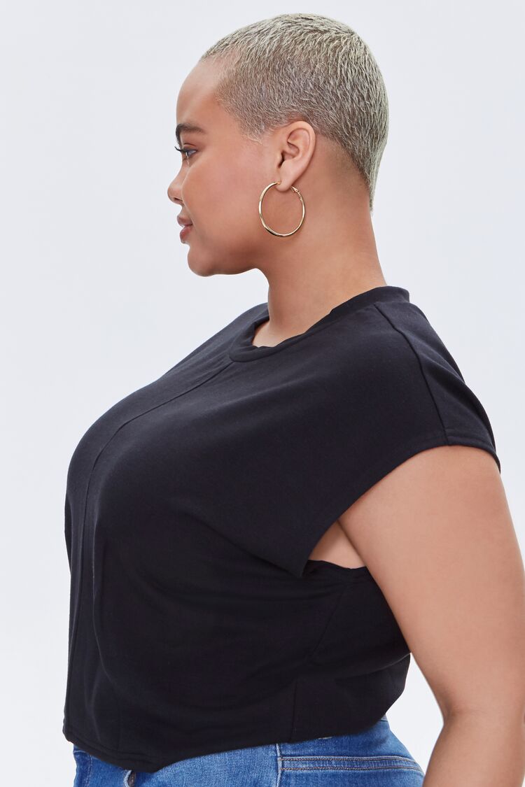 Plus Size Cap-Sleeve Tee