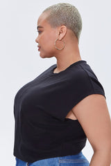 Plus Size Cap-Sleeve Tee