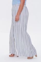 Plus Size Striped Palazzo Pants