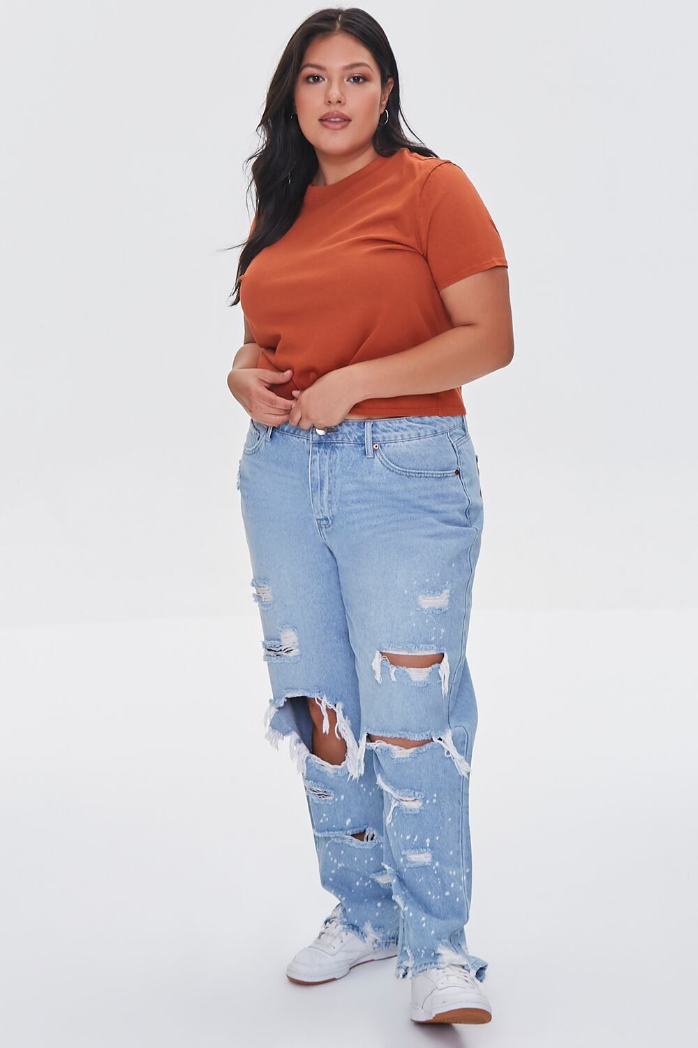 Plus Size Mineral Wash Tee