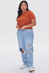 Plus Size Mineral Wash Tee