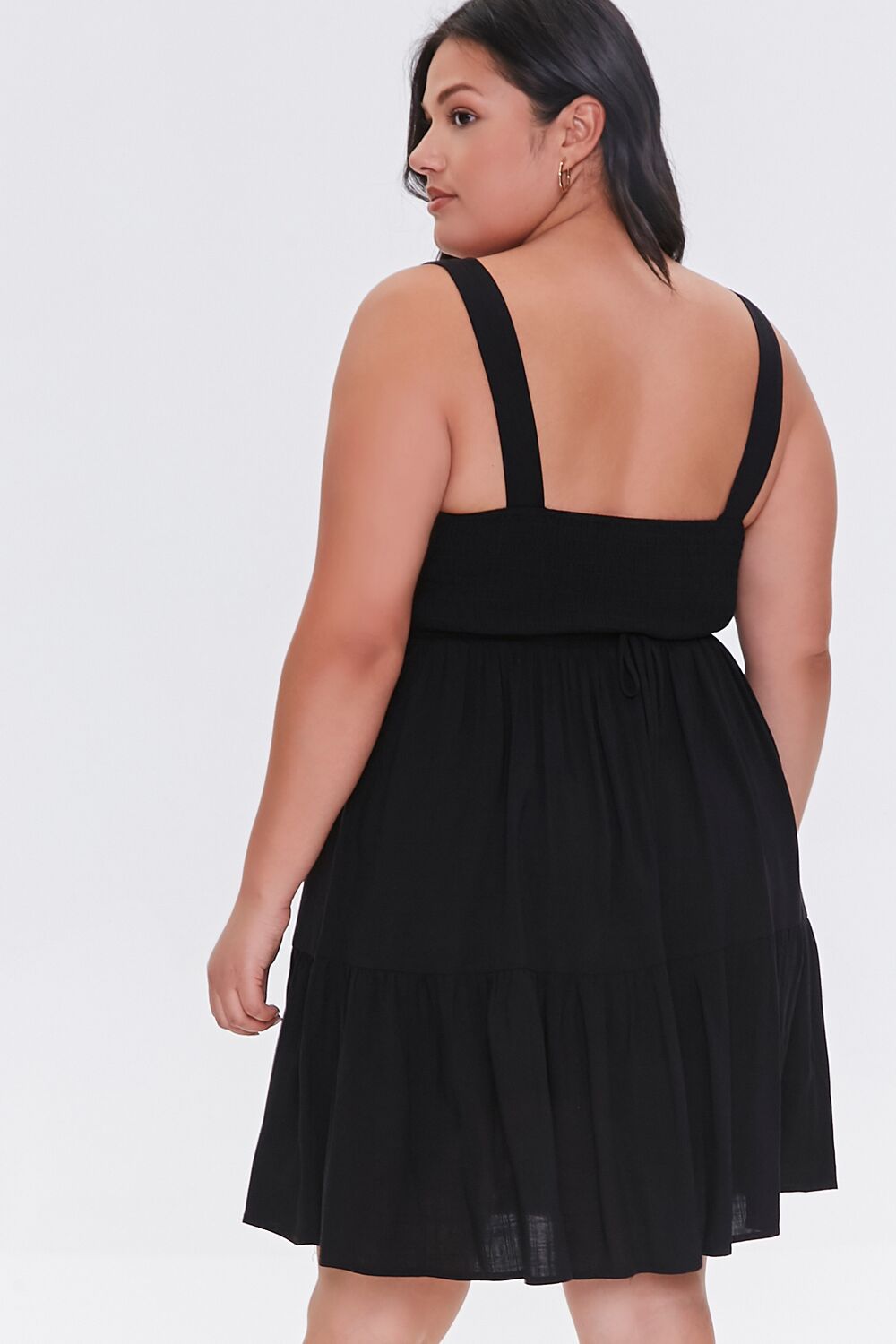 Plus Size Tiered Mini Dress