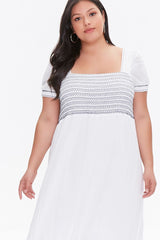 Plus Size Gauze Maxi Dress