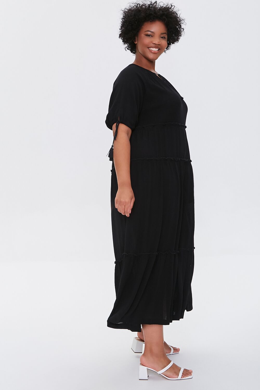 Plus Size Tiered Maxi Dress