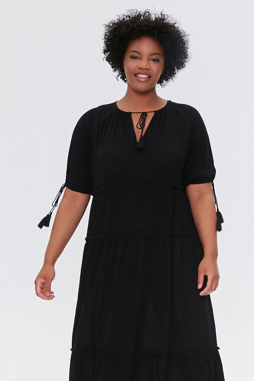 Plus Size Tiered Maxi Dress
