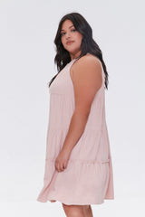 Plus Size Trapeze Mini Dress
