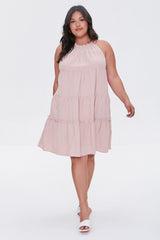 Plus Size Trapeze Mini Dress
