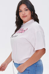 Plus Size Be Kind Cropped Graphic Tee