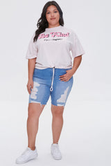 Plus Size Be Kind Cropped Graphic Tee