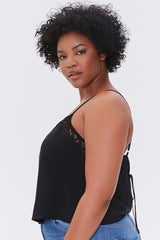 Plus Size Lace-Trim Cami