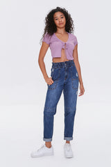 Split-Hem Lettuce-Edge Tee