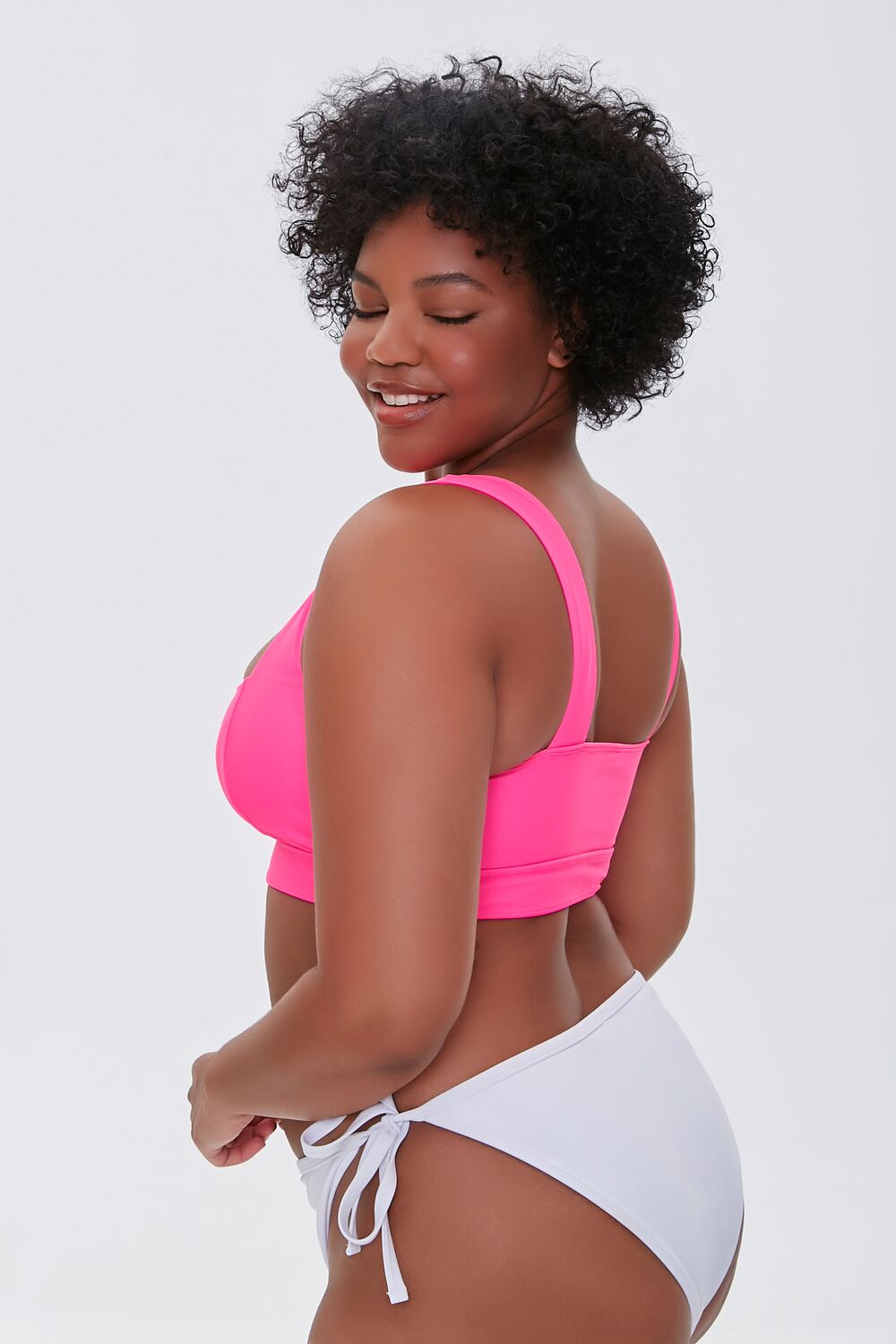 Plus Size Square-Neck Bikini Top