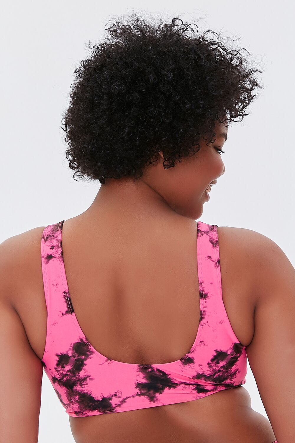 Plus Size Tie-Dye Bikini Top