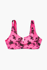 Plus Size Tie-Dye Bikini Top