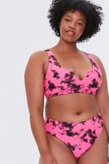 Plus Size Tie-Dye Bikini Bottoms