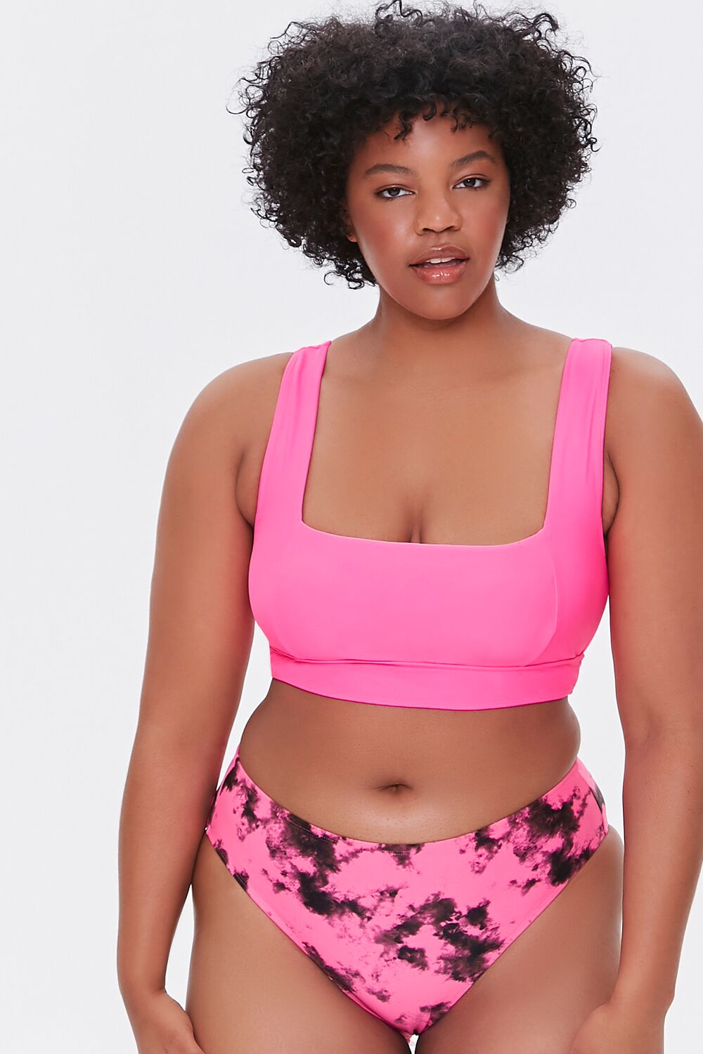 Plus Size Tie-Dye Bikini Bottoms